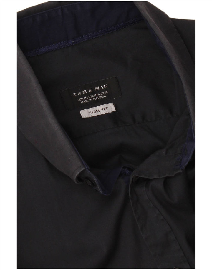 Koszula męska Zara Slim Fit, średni granat