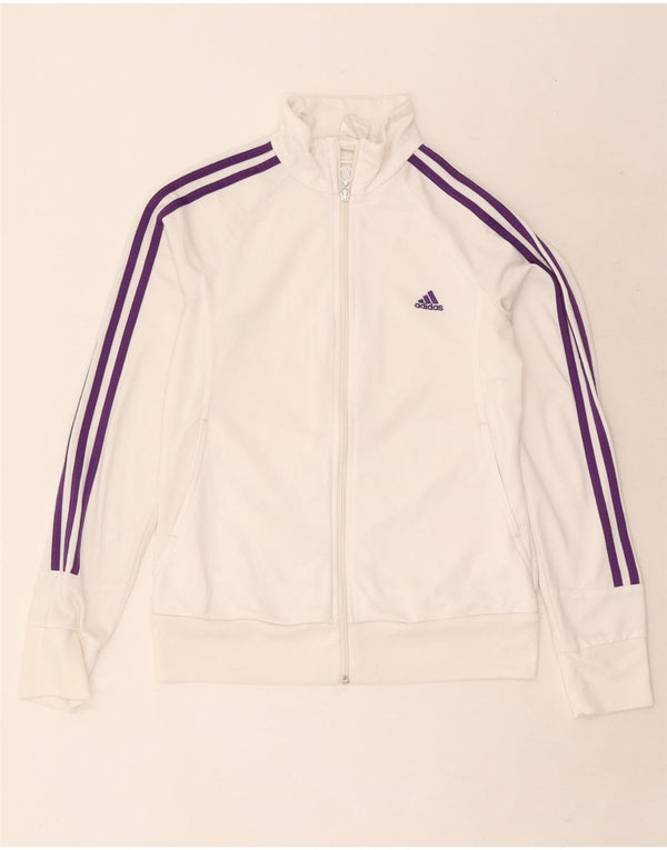 Damska bluza dresowa Adidas UK 12/14 Średni biały poliester