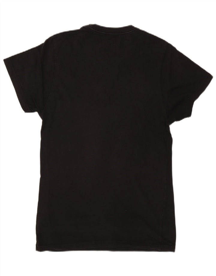 Męski T-shirt z grafiką VANS o dopasowanym kroju, mały, czarny, bawełniany