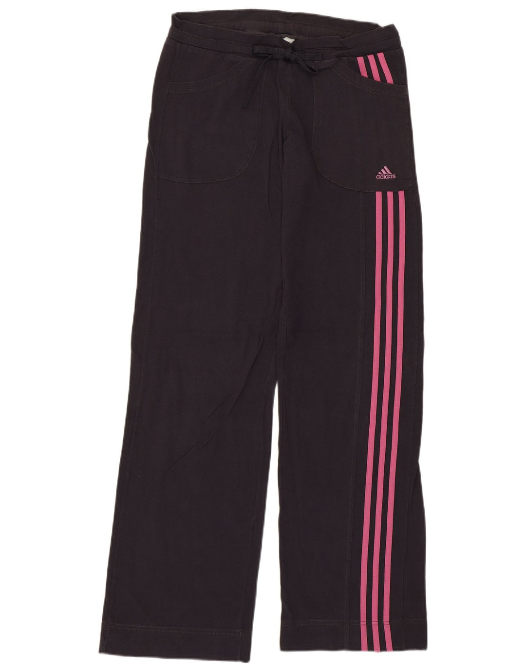 Damskie spodnie dresowe Adidas UK 10, małe, czarne, bawełniane