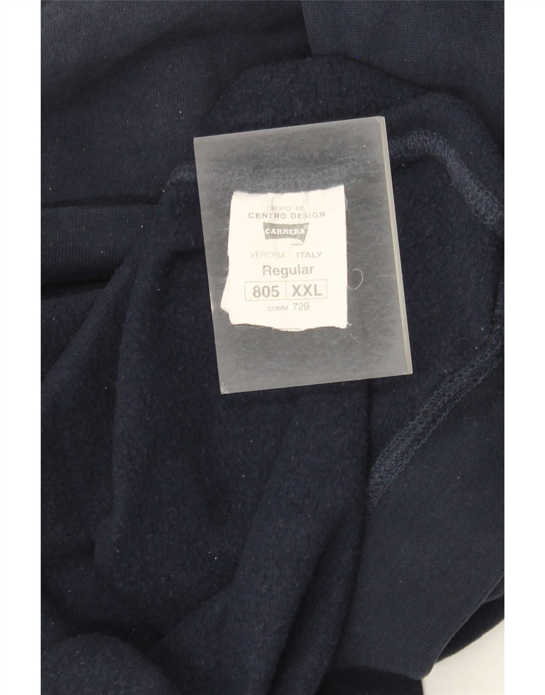 Męska bluza z grafiką Carrera, sweter 2XL, granatowa, bawełniana