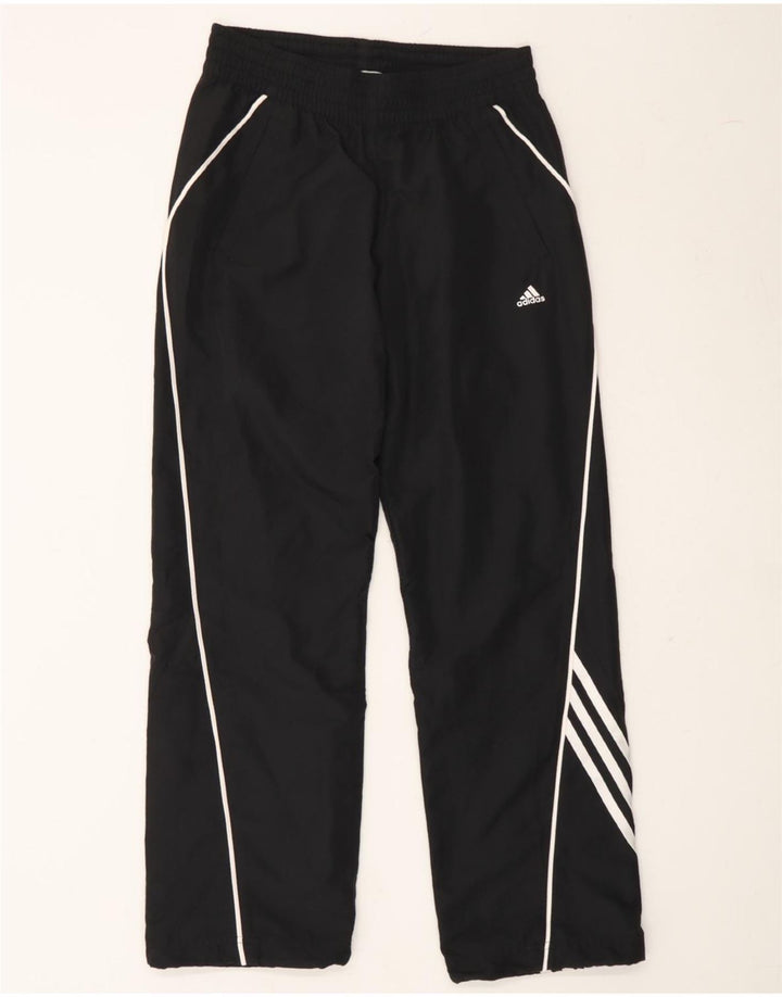 ADIDAS Boys Climacool Tracksuit Trousers 11-12 Years Black Polyester Vintage Adidas and Second-Hand Adidas from Messina Hembry 