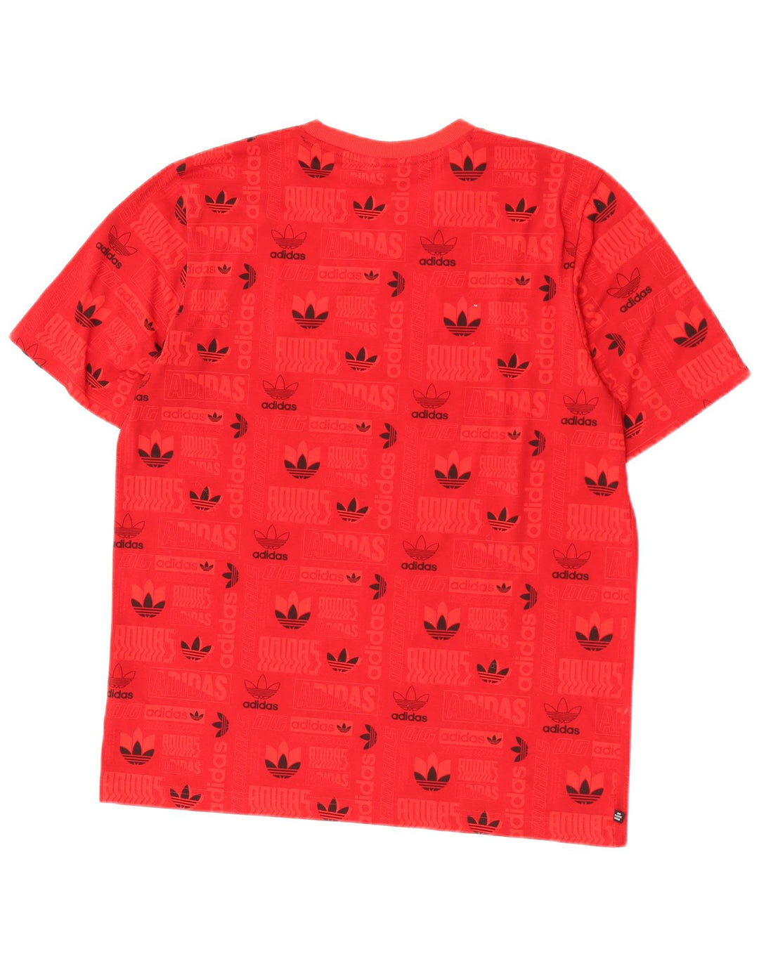 Męska koszulka Adidas Regular Graphic Top, średni czerwony poliester