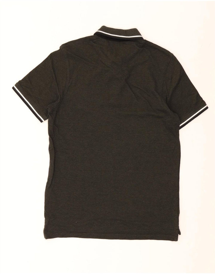 Męska koszulka polo JACK & JONES, bawełniana w średnie zielone paski