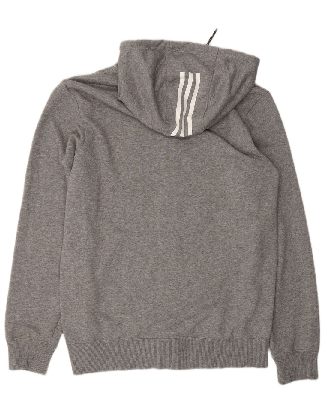 ADIDAS Mens Climalite Graphic Zip Hoodie Sweater Medium Grey Cotton