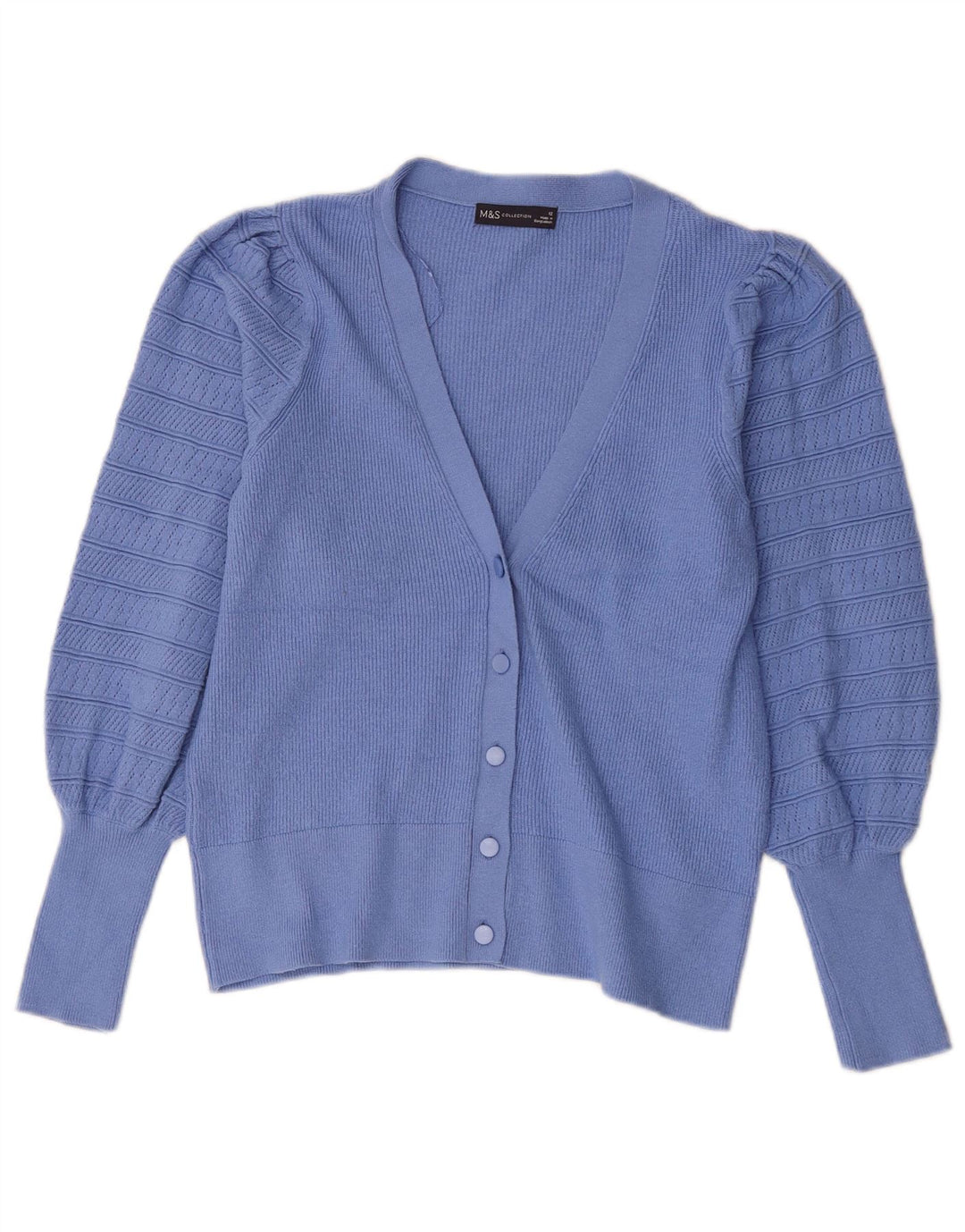 Sweter damski Marks & Spencer UK 12, średni niebieski, wiskoza