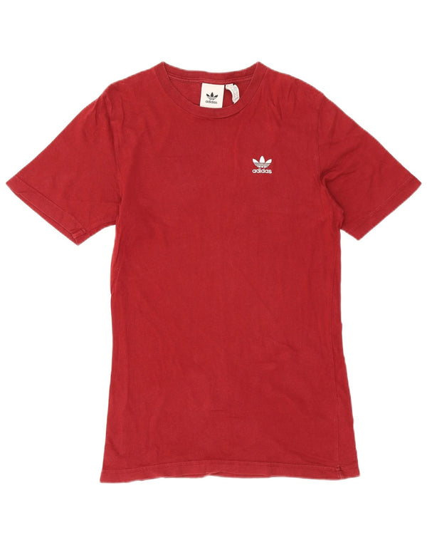 Adidas Męska Koszulka Top XS Czerwona Bawełna