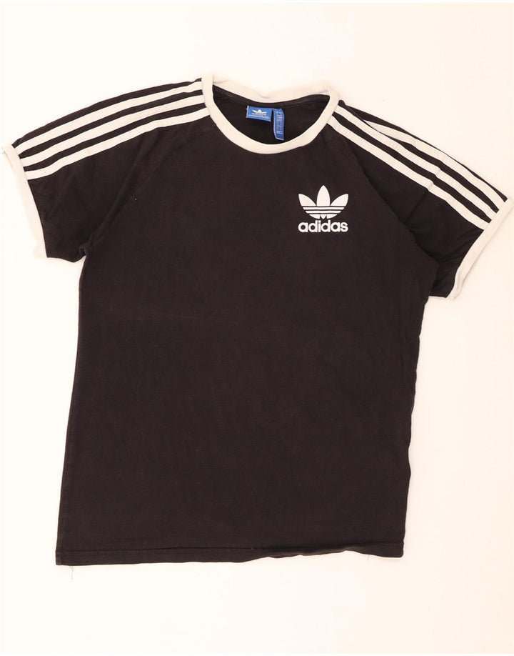 Adidas Męski T-shirt Top Duży Czarny Bawełniany