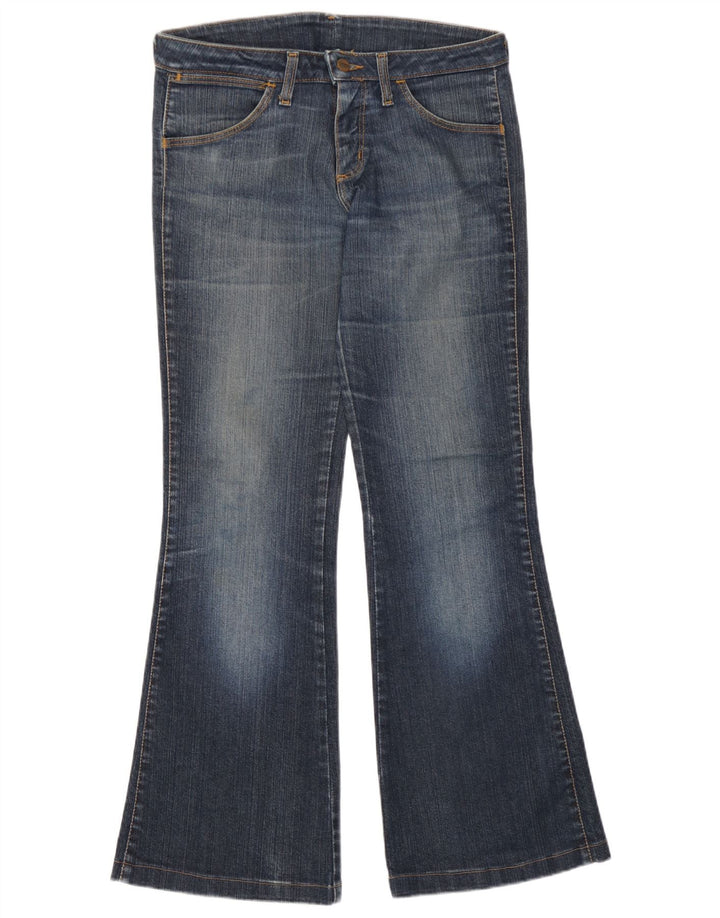 Damskie jeansy rozkloszowane Wrangler W29 L30 Niebieskie bawełniane