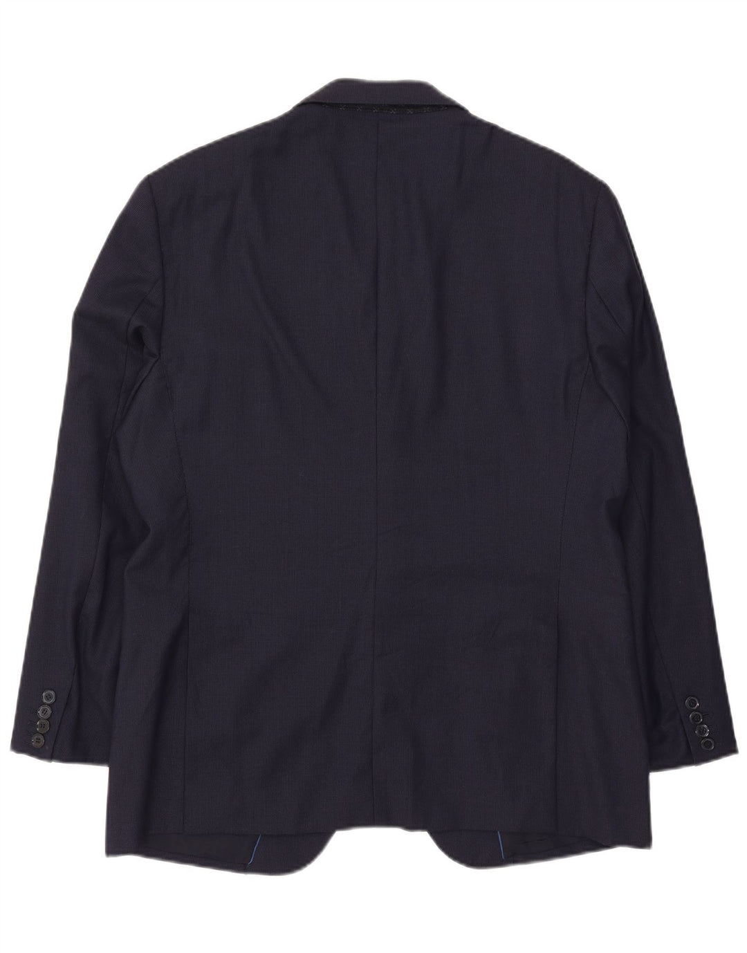 Męska marynarka zapinana na 2 guziki Massimo Dutti EU 54 XL Granatowa wełna