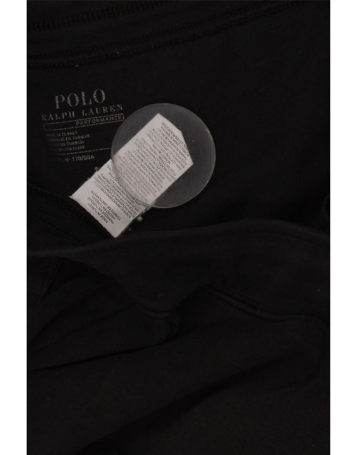 Męskie spodnie dresowe Polo Ralph Lauren, joggery, małe, czarne, poliestrowe