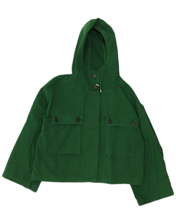 Damska kurtka bomberka Zara z kapturem, oversize UK 10, mała zielona