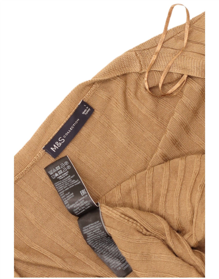 Sweter damski Marks & Spencer Longline Cardigan UK 16, duży brązowy