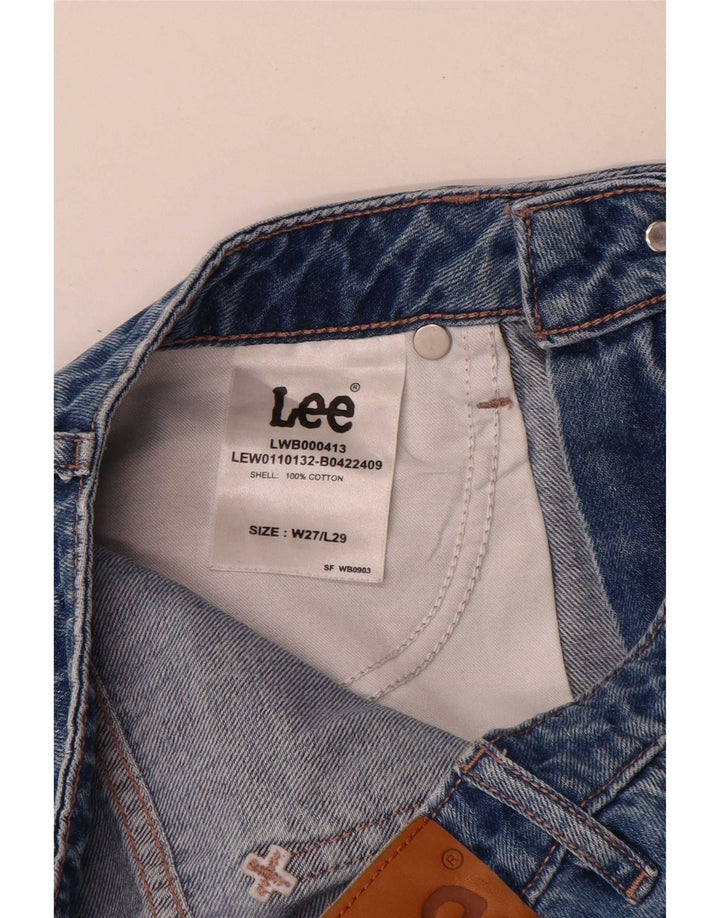 Damskie jeansy Lee Tapered W27 L29 Niebieskie bawełniane