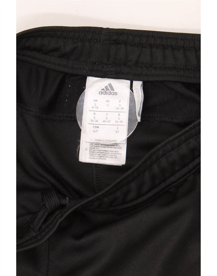 Damskie spodnie dresowe Adidas Climacool UK 8/10, małe, czarne, poliestrowe