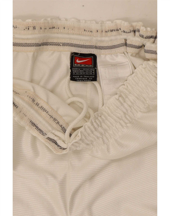 Męskie spodenki sportowe Nike UK 42/44, duże, białe, poliestrowe