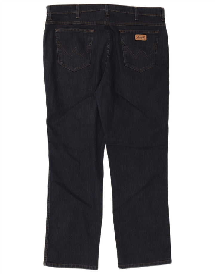 Męskie jeansy WRANGLER Texas Stretch Straight W40 L30 Granatowe, bawełniane
