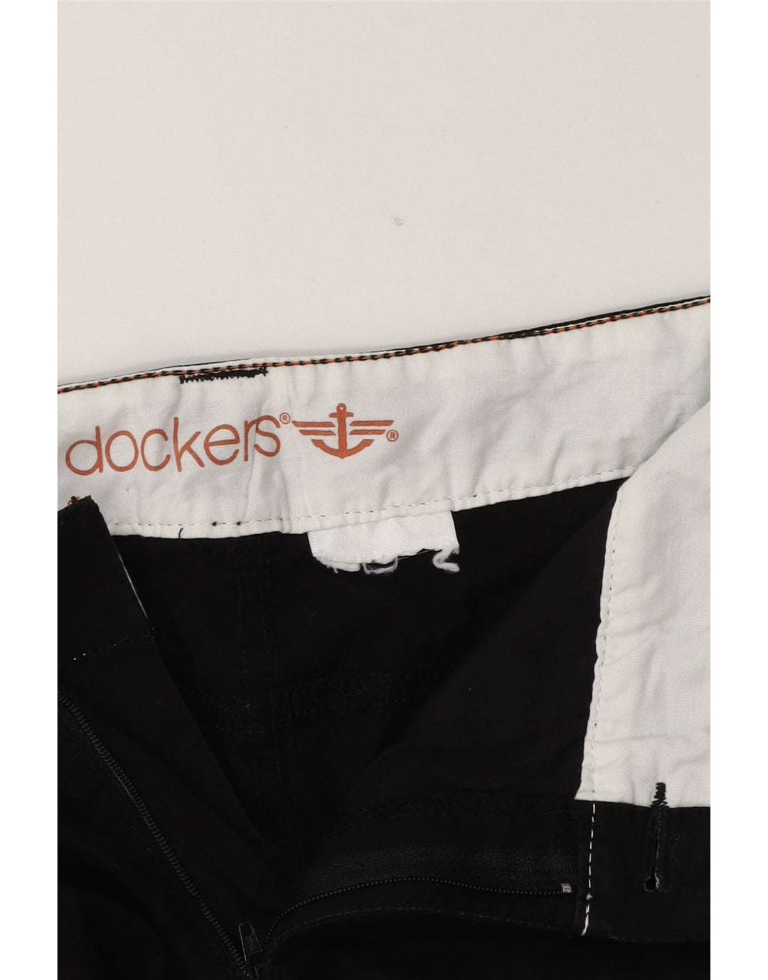 DOCKERS Womens Bermuda Shorts W32 Large Black Vintage Dockers and Second-Hand Dockers from Messina Hembry 