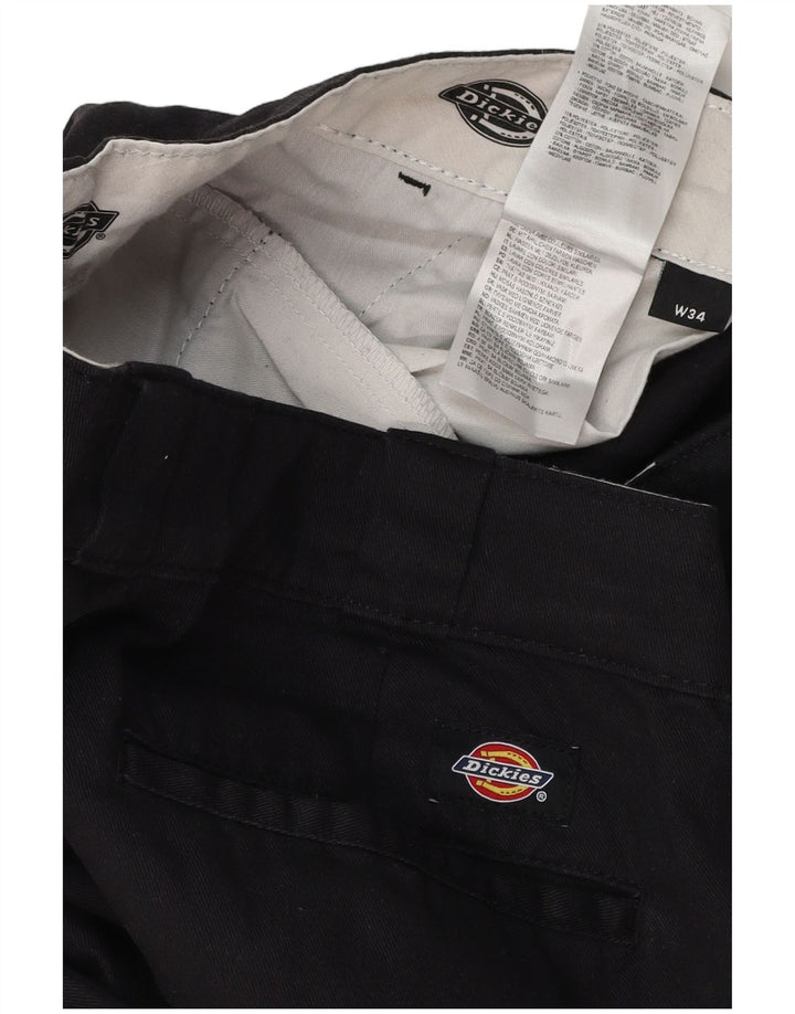 Męskie proste spodnie chino DICKIES W34 L31 Czarny poliester