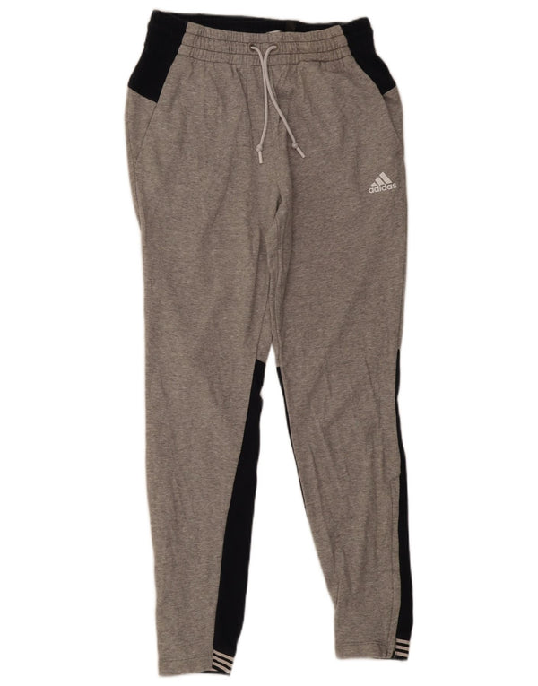 Adidas Męskie Spodnie Dresowe Joggery Małe Szare Kolorowe Bawełniane Sporty