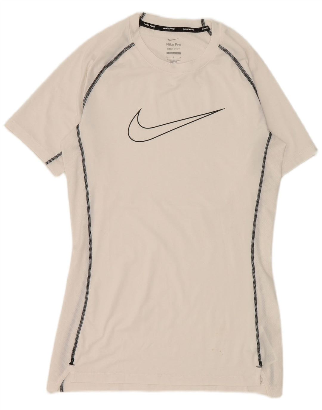Męski T-shirt z grafiką Nike Dri Fit, duży, biały, poliestrowy