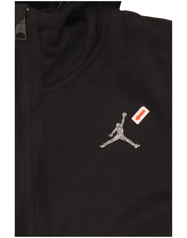 Męski sweter z kapturem i zamkiem błyskawicznym JORDAN Dri Fit XS, czarny poliester