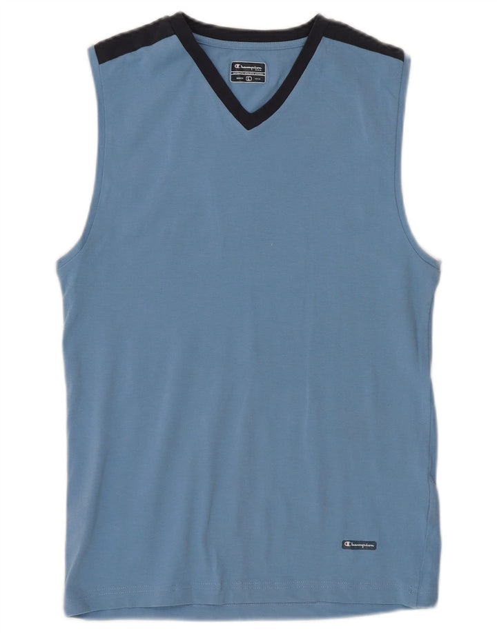 Koszulka damska CHAMPION UK 14, duża, niebieska