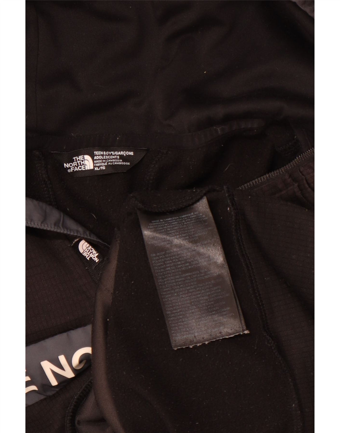 Chłopięcy sweter z kapturem THE NORTH FACE 14-15 lat XL, czarny