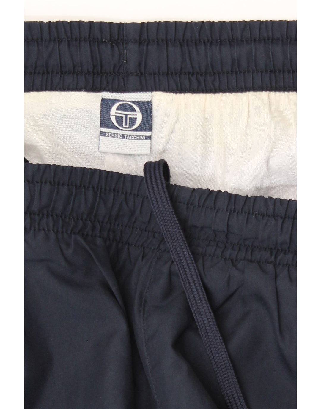 Męskie spodnie dresowe Sergio Tacchini Joggery, duże granatowe, poliestrowe