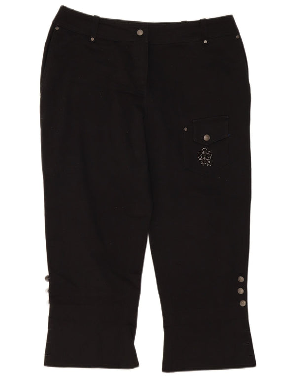 Spodnie damskie Fiorella Rubino Straight Capri UK 12 Medium W34 L23 Black