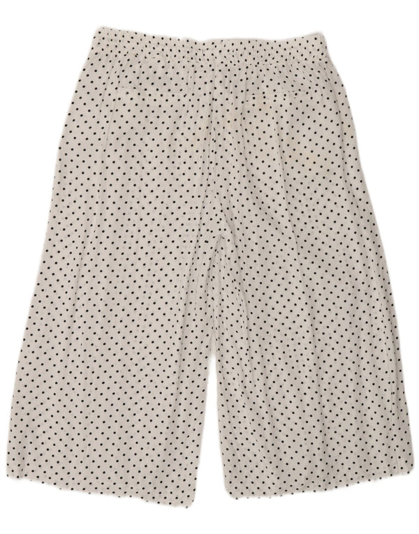 Spodnie Capri Marks & Spencer Damskie UK 14 Large W30 L19 Białe kropki
