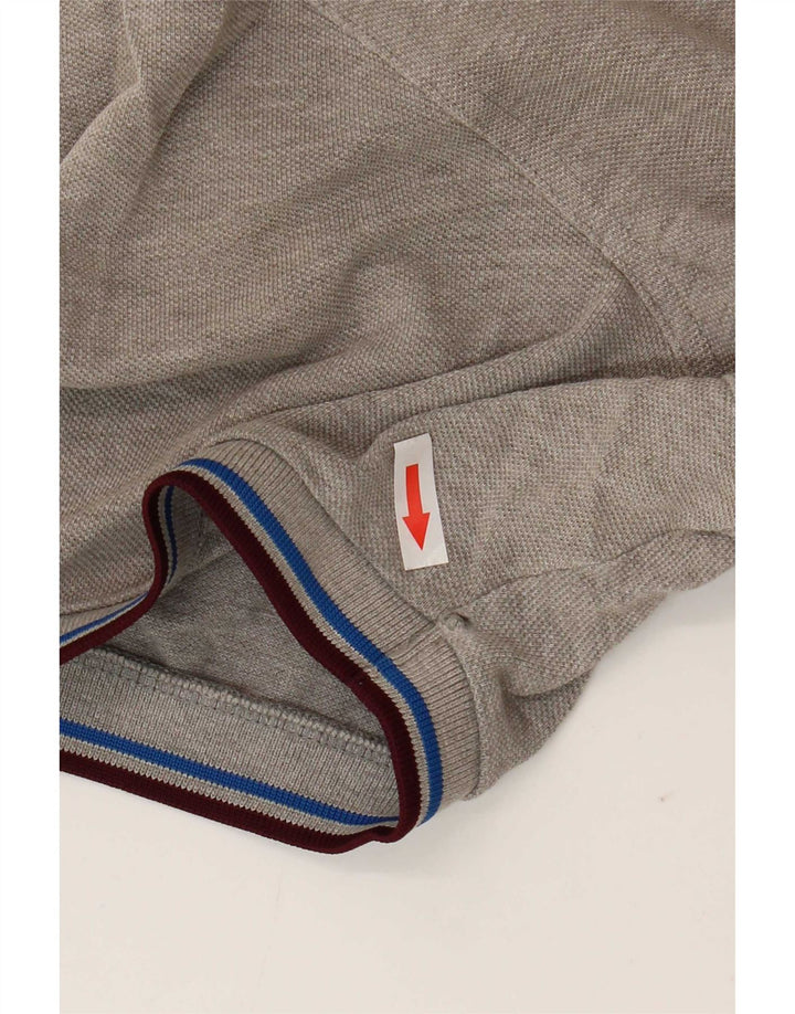 Męska koszulka polo slim fit Fred Perry XL, szara bawełna
