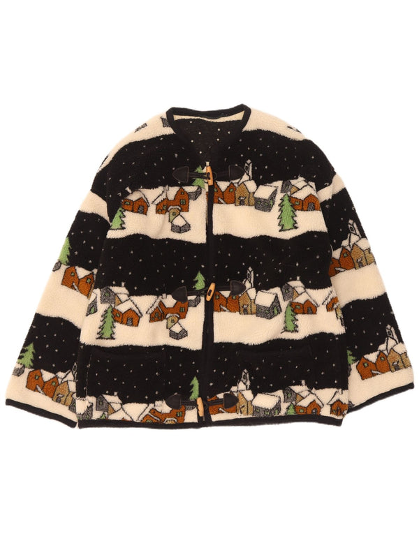Kurtka polarowa damska w stylu vintage, nowość, UK 18 XL, wielobarwna, zimowa