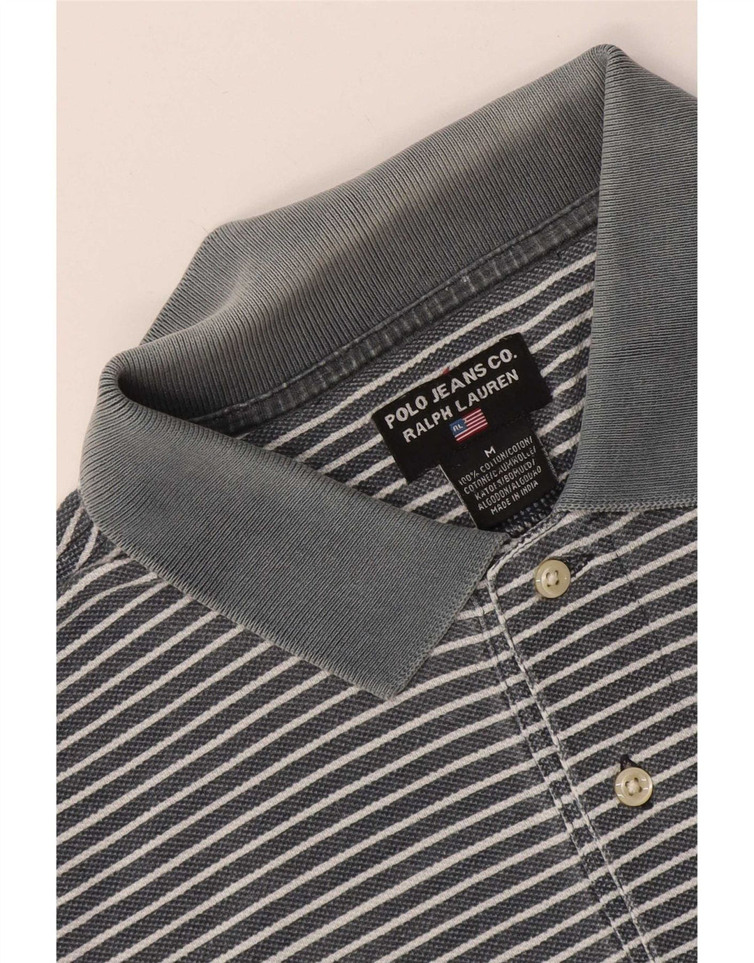 Koszula męska Polo Ralph Lauren, bawełniana, w kolorze średniego niebieskiego w prążki