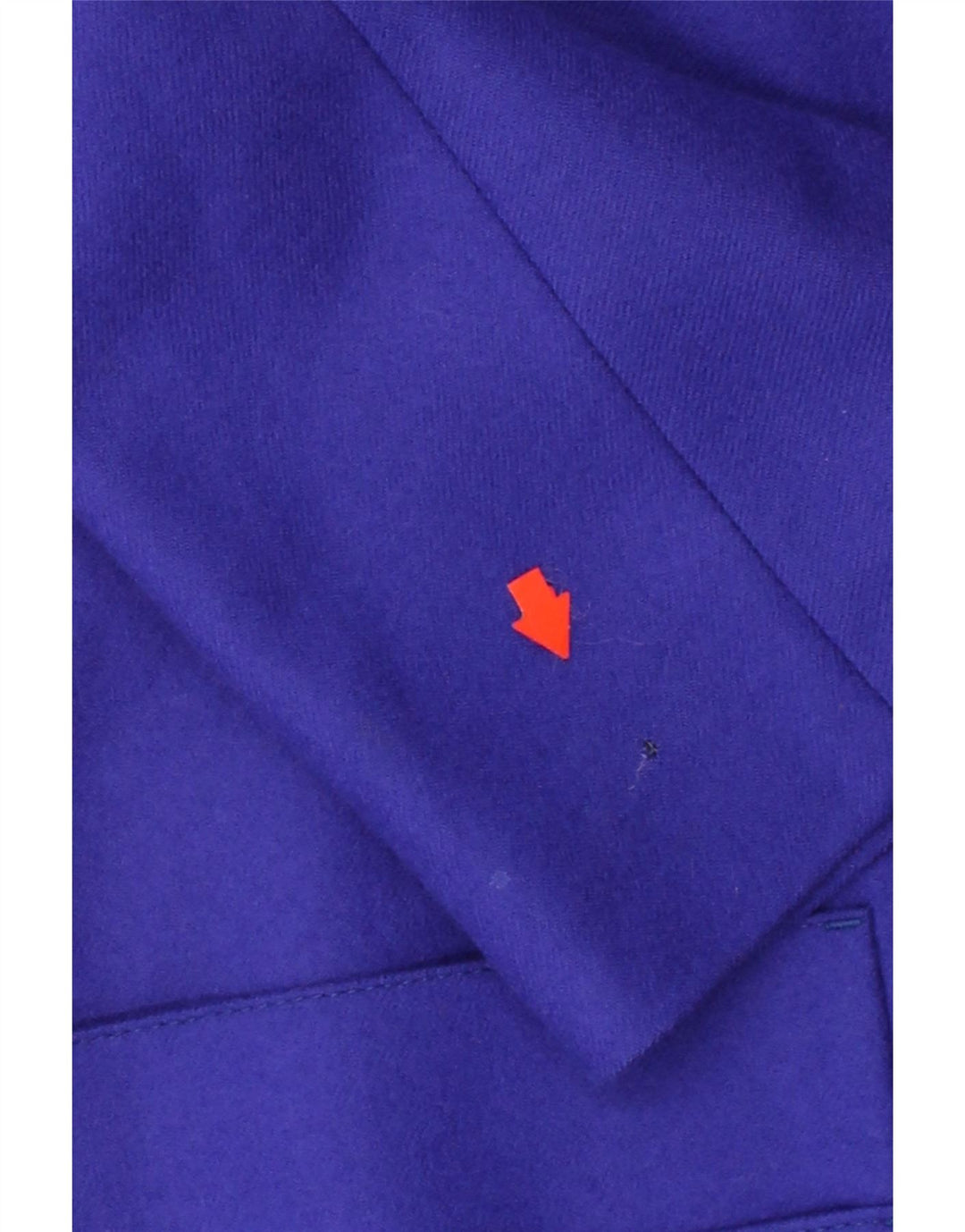 VINTAGE Womens Overcoat UK 10 Small  Blue Wool Vintage Vintage and Second-Hand Vintage from Messina Hembry 