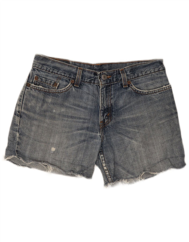 Damskie spodenki jeansowe Levi's 518 W30 Średni niebieski