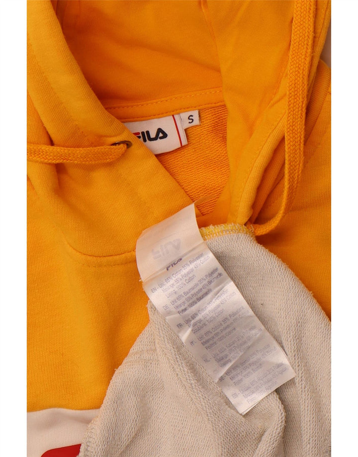Chłopięcy sweter z kapturem FILA 13-14 lat, mały, żółty, z blokami kolorów