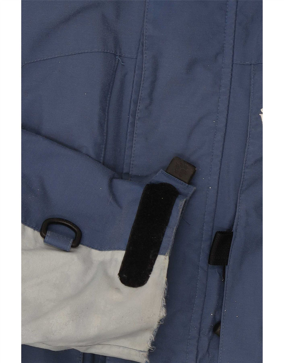 Męska kurtka narciarska Jack Wolfskin UK 40/42 Duży niebieski poliamid z blokami kolorów