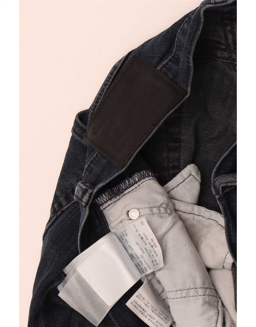 Damskie jeansy Levi's 512 Tapered W30 L30 Granatowa bawełna
