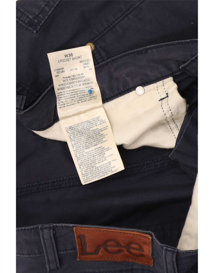 Męskie spodenki jeansowe Lee W36, duże, granatowe, bawełniane