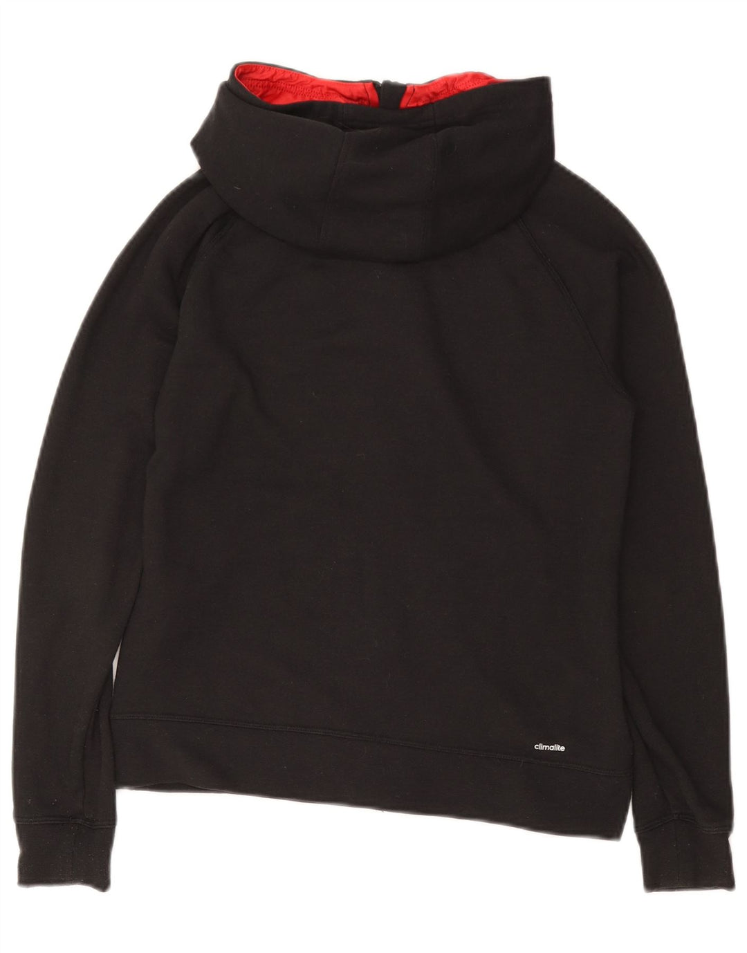 Damski sweter ADIDAS Climalite z kapturem i zamkiem, UK 4/6 XS, czarny poliester