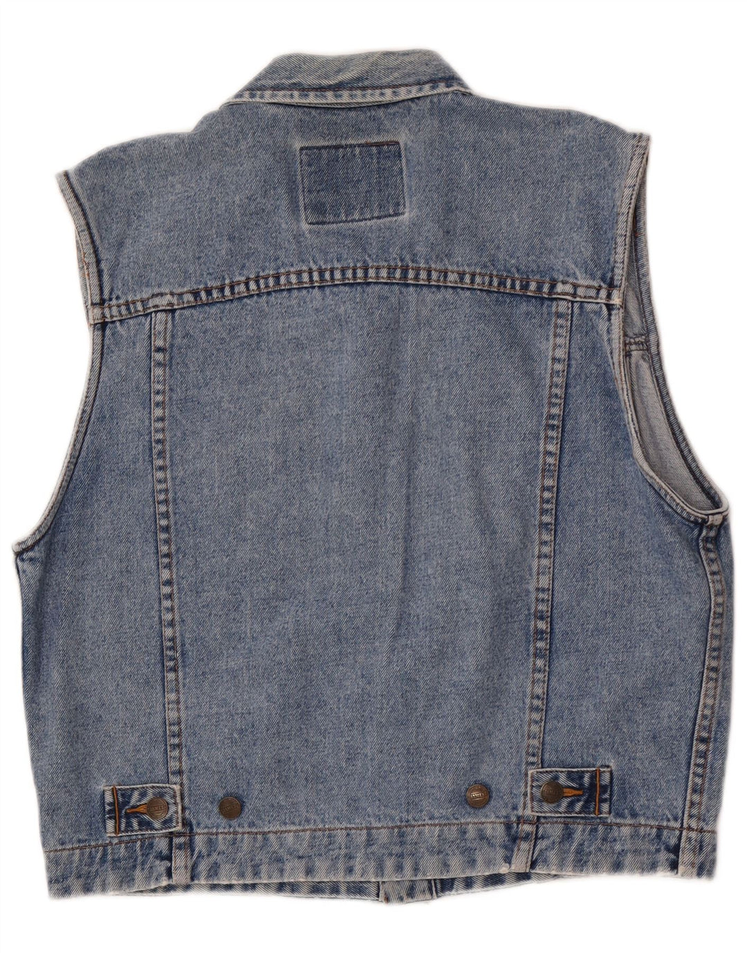 Męska kamizelka dżinsowa James Dillon UK 36 Small Blue Cotton