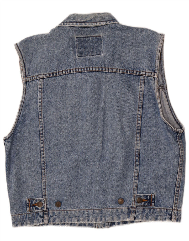 Męska kamizelka dżinsowa James Dillon UK 36 Small Blue Cotton