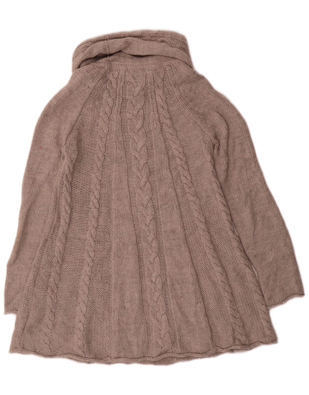 Marks & Spencer Damski sweter z golfem UK 10, mały, szary, akrylowy