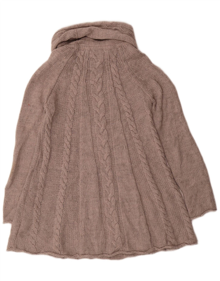 Marks & Spencer Damski sweter z golfem UK 10, mały, szary, akrylowy