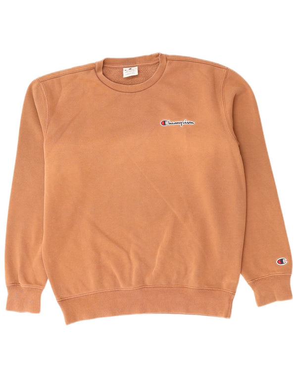 Męski sweter o luźnym kroju CHAMPION, mały, brązowy, bawełniany