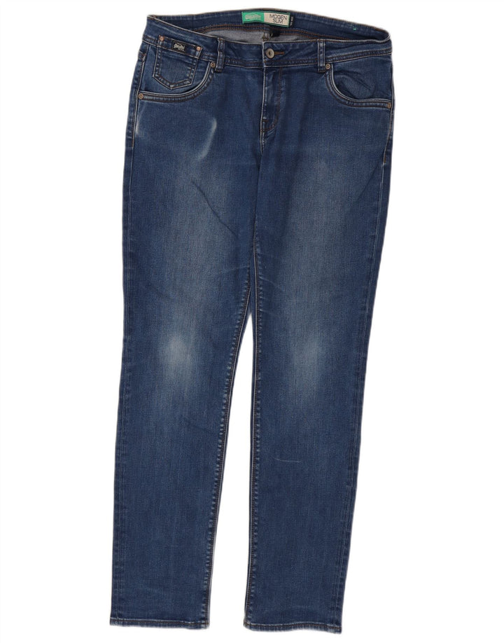Damskie jeansy Superdry Imogen Slim W32 L32 Niebieskie, bawełniane