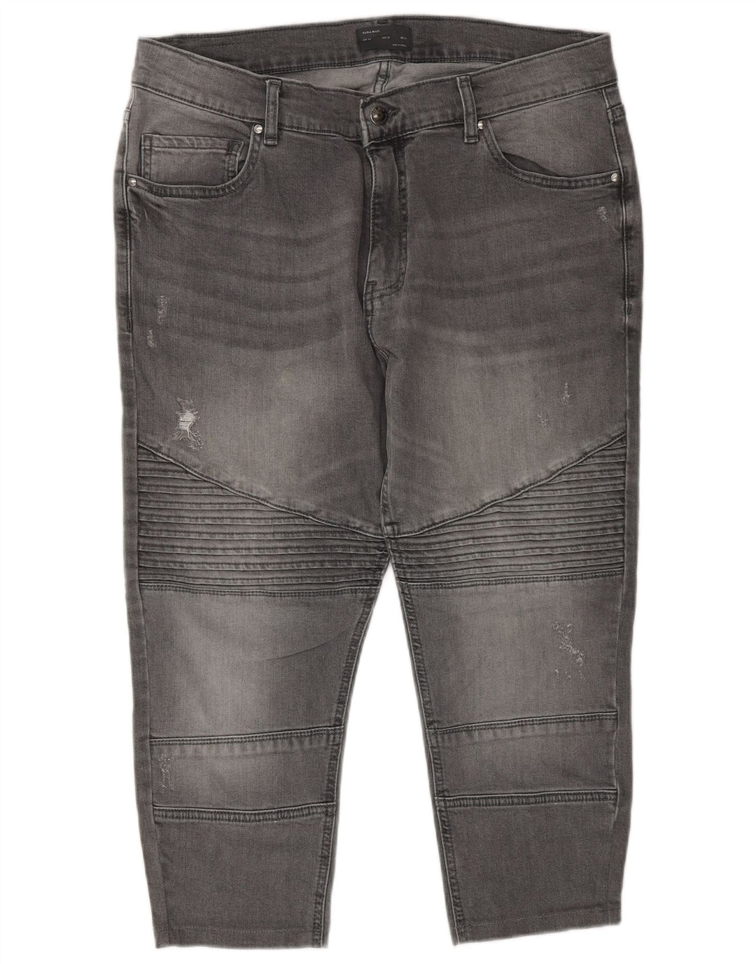 Męskie zwężane dżinsy Capri ZARA EU 44 Large W34 L22 Szare