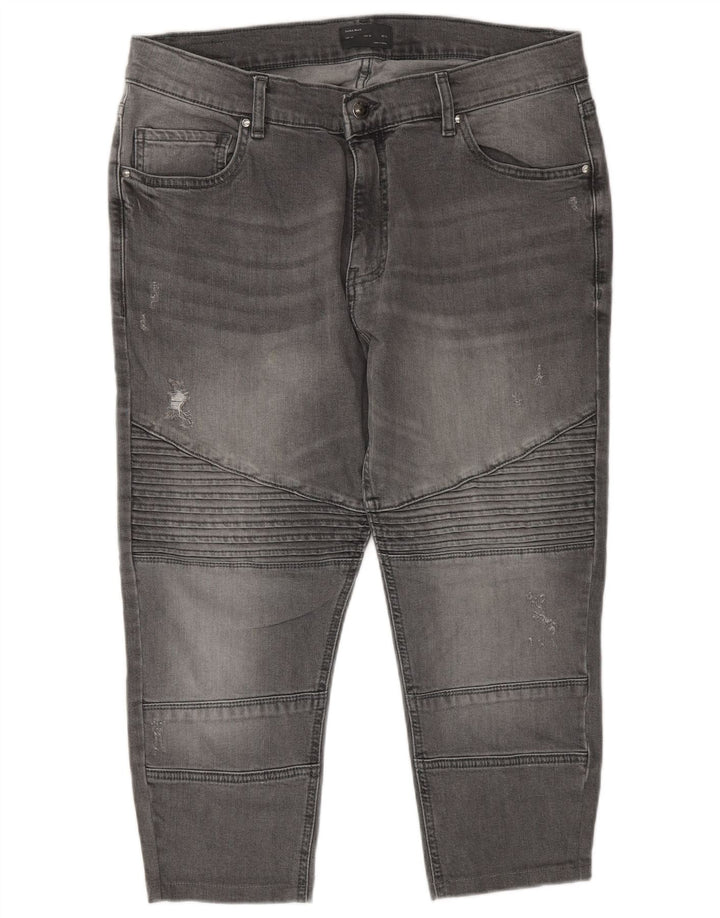Męskie zwężane dżinsy Capri ZARA EU 44 Large W34 L22 Szare