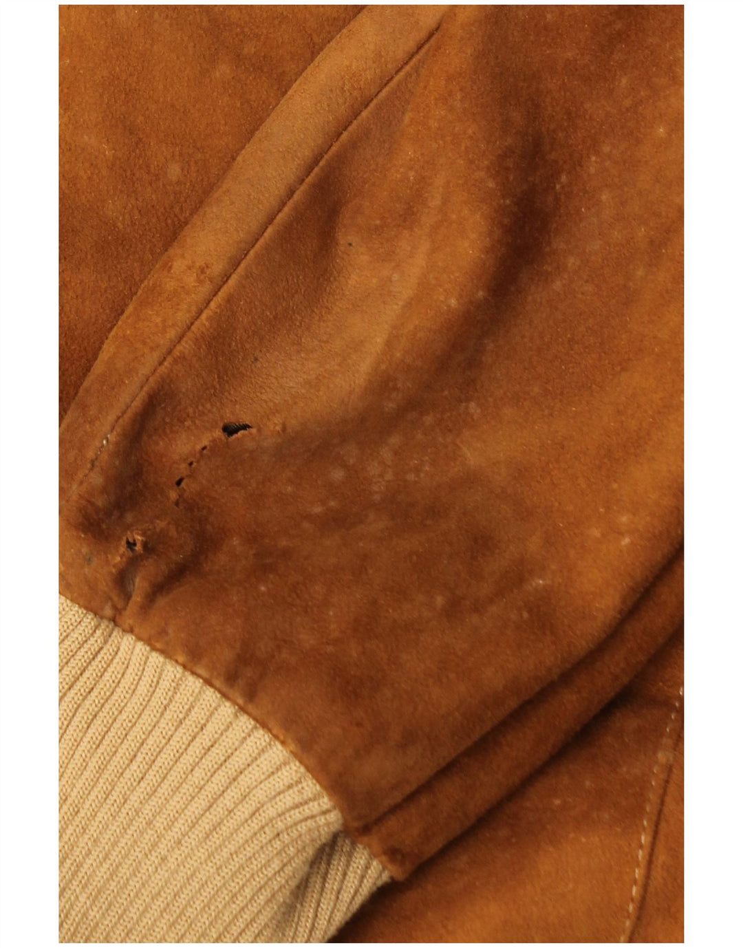 Vintage męska zamszowa kurtka bomber IT 52 XL brązowa skóra